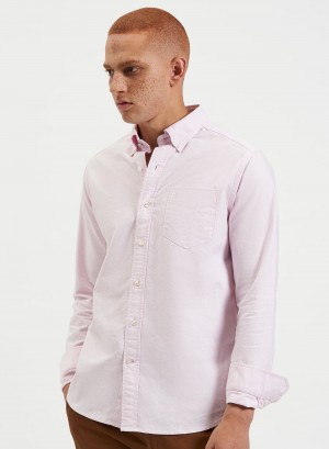 Ben Sherman Brighton Oxford Organic Hemd Rosa | 86254HDZT