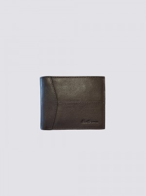 Ben Sherman Cooke Bill Fold Leather Geldbörse Braun | 90713TUXW