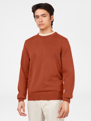 Ben Sherman Signature Crewneck Strickwaren Orange | 15709XRBH