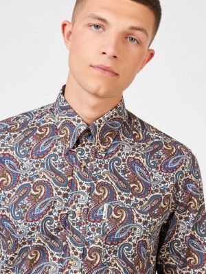 Ben Sherman Signature Paisley Hemd Mehrfarbig | 51963BSOW