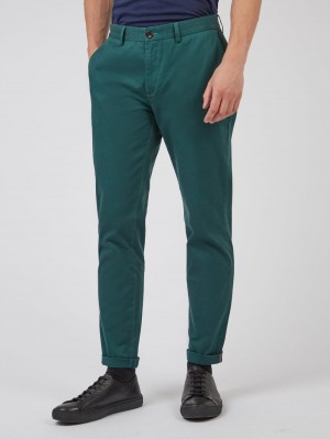 Ben Sherman Signature Slim Stretch Chino Hose Grün | 46920ZRDV