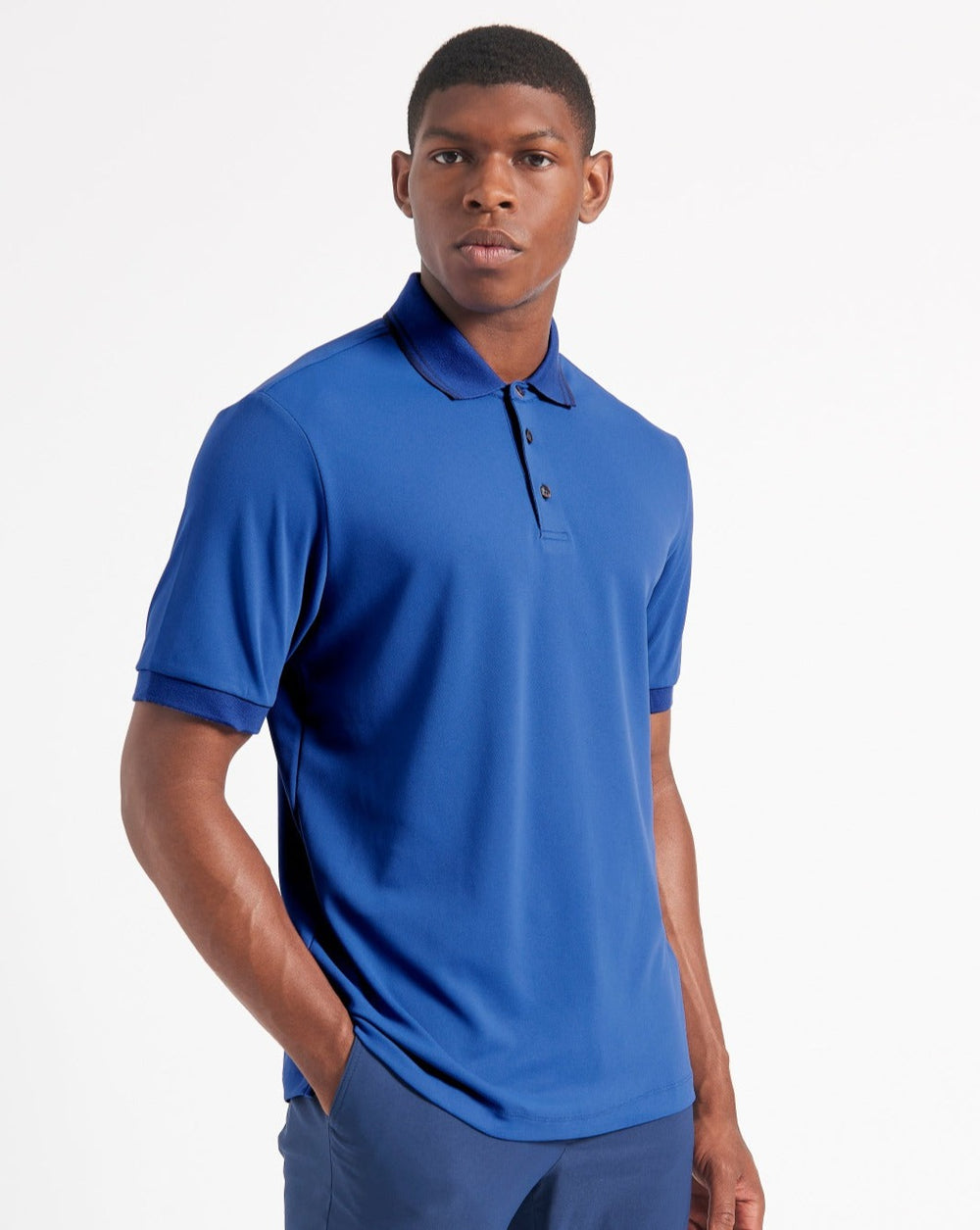 Ben Sherman 360 Motion Stretch Polo Shirts Blau Königsblau | 10642ISGO