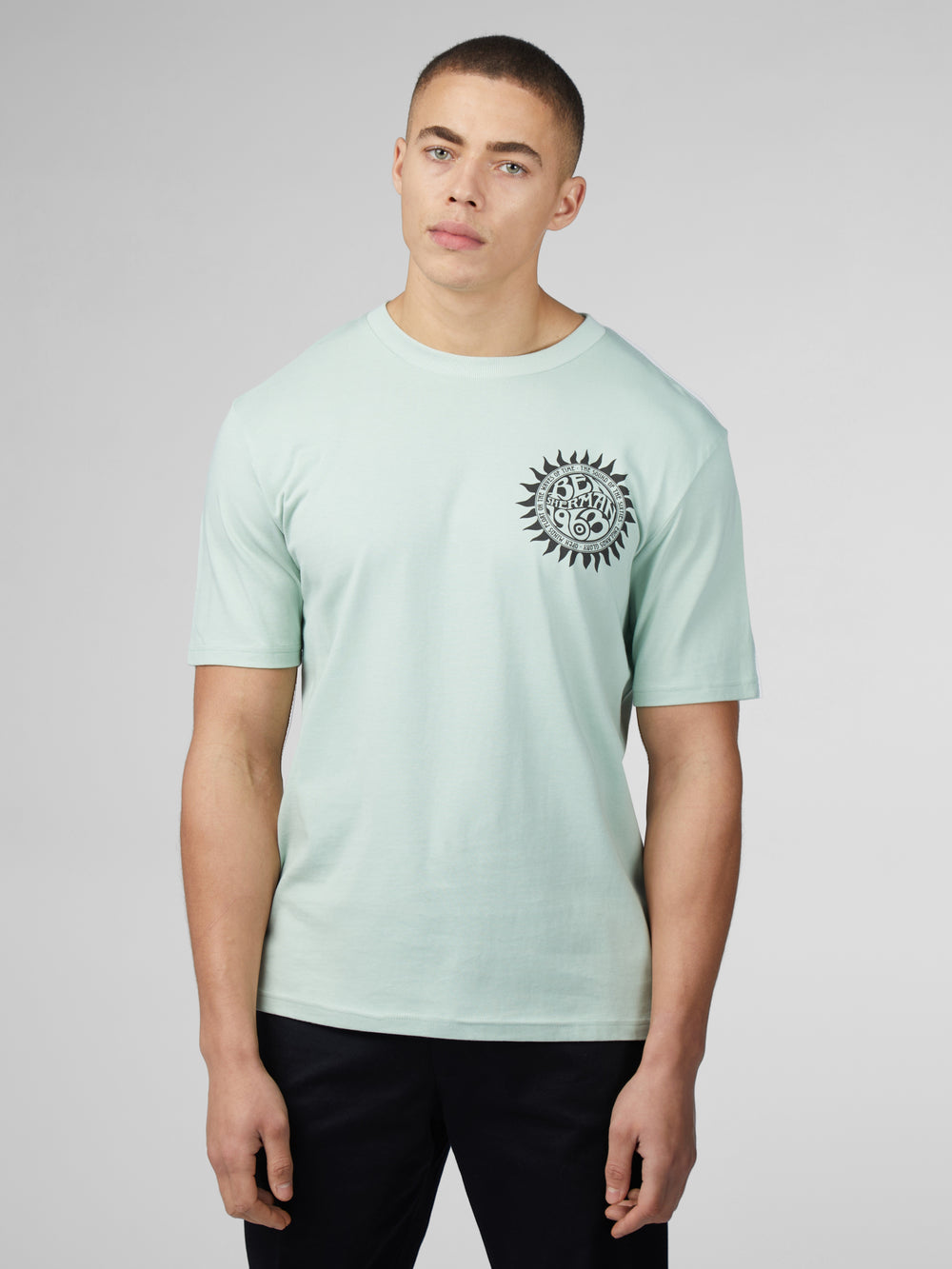 Ben Sherman B by Ben Sherman Festival Poster T-Shirt Mintfarben | 42875PQKW