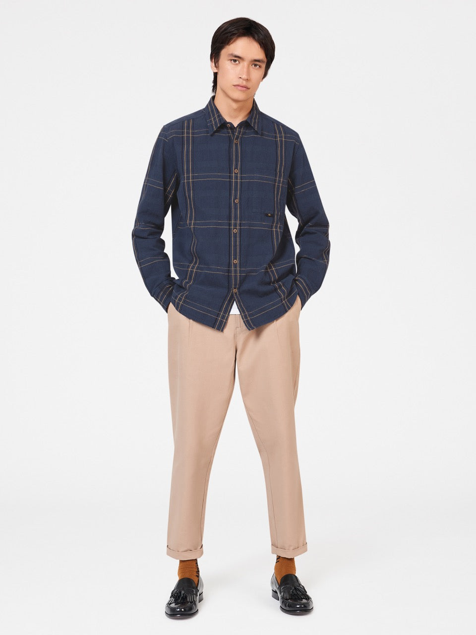 Ben Sherman B by Ben Sherman Indigo Check Hemd Indigo | 08257RQDT