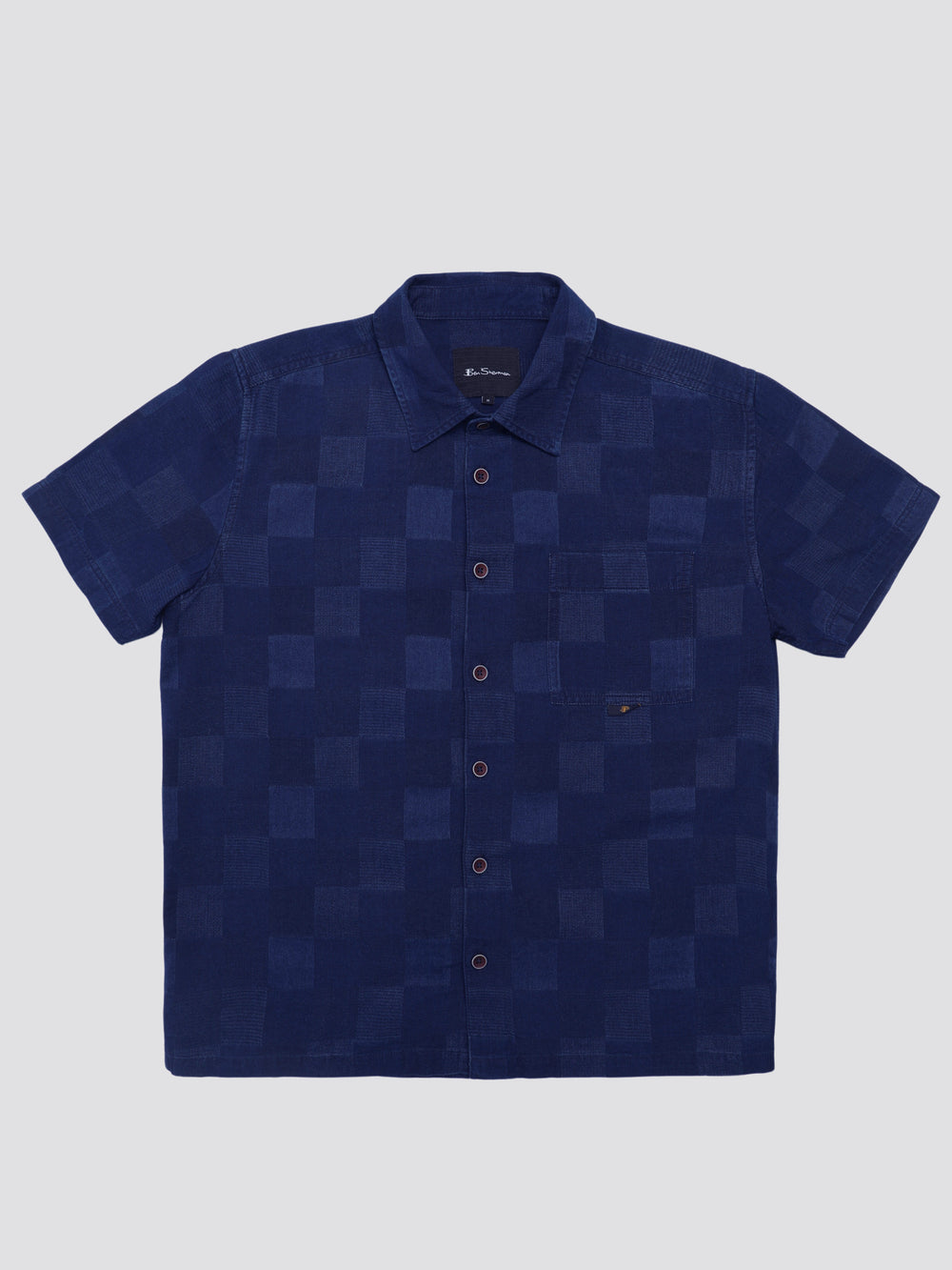 Ben Sherman B by Ben Sherman Indigo Check Hemd Navy | 38217ENKO