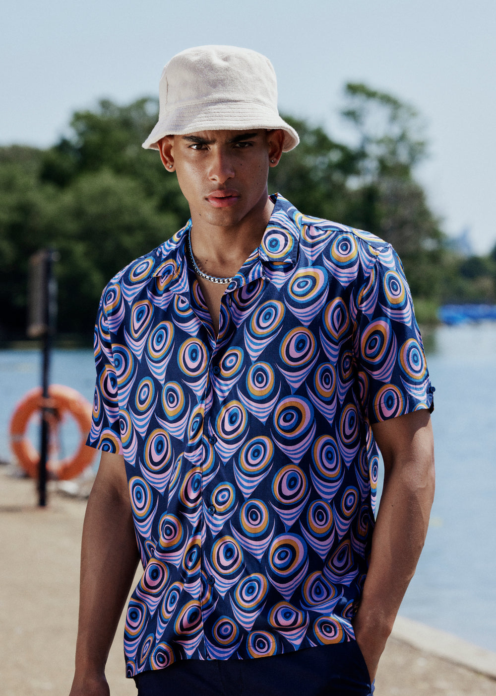 Ben Sherman B by Ben Sherman Psychedelic Print Hemd Lila | 97304PHKC