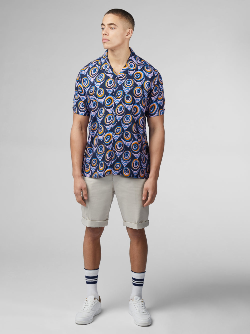 Ben Sherman B by Ben Sherman Psychedelic Print Hemd Lila | 97304PHKC