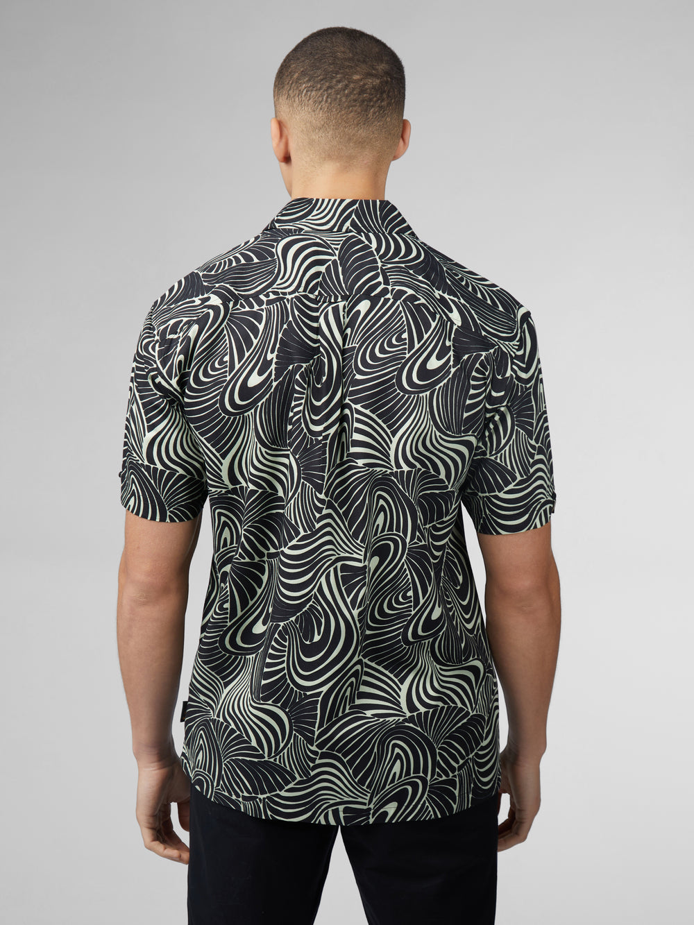 Ben Sherman B by Ben Sherman Psychedelic Swirl Print Hemd Mintfarben | 61320BECJ