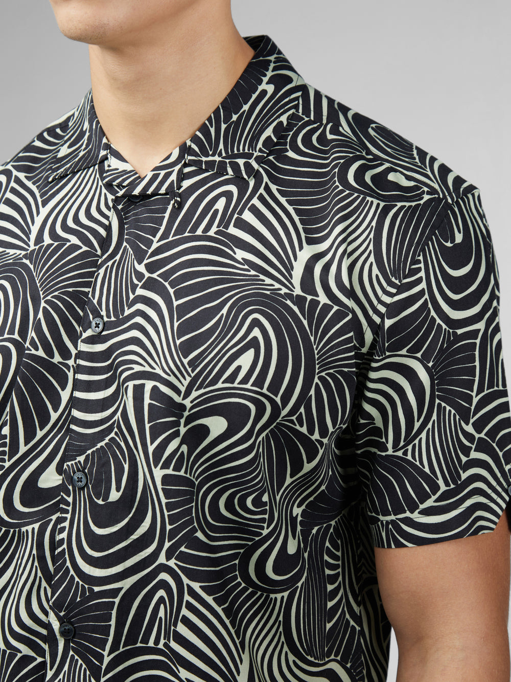 Ben Sherman B by Ben Sherman Psychedelic Swirl Print Hemd Mintfarben | 61320BECJ