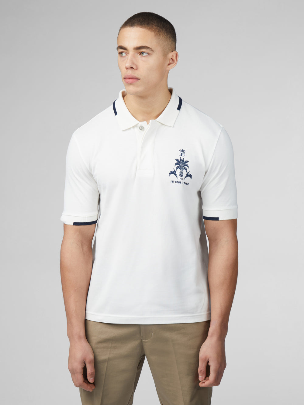 Ben Sherman B by Ben Sherman Sports Club Embroidered Polo Shirts Weiß | 73921XRDO