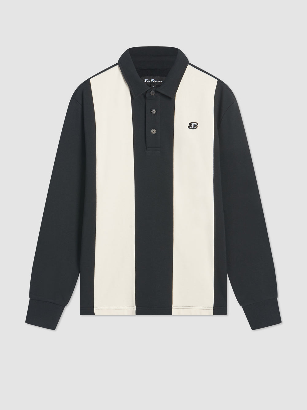 Ben Sherman B by Ben Sherman Stripe Rugby Polo Shirts Schwarz | 03146RKXT