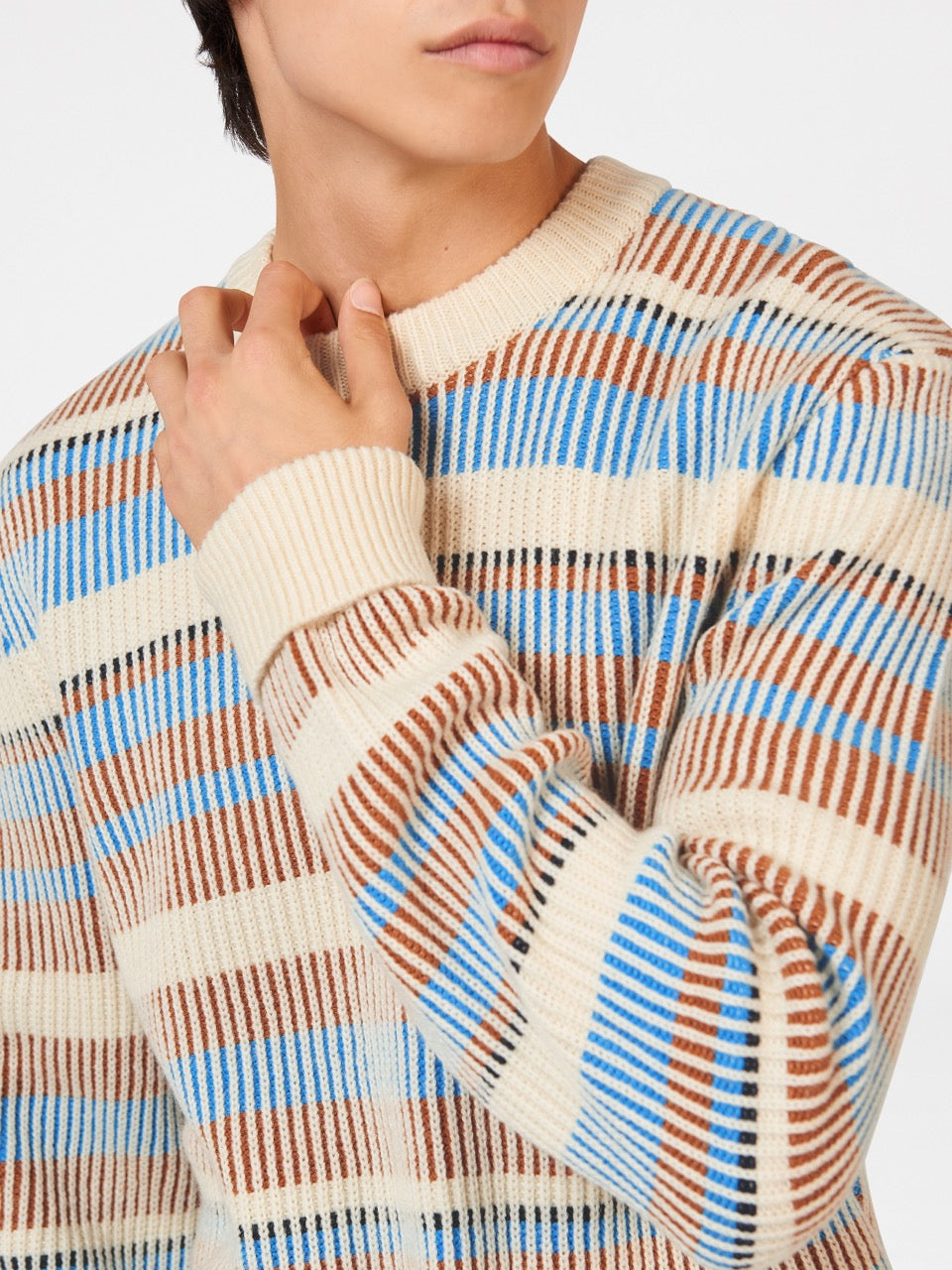 Ben Sherman B by Ben Sherman Stripe Strickwaren Weiß | 90864AOVS