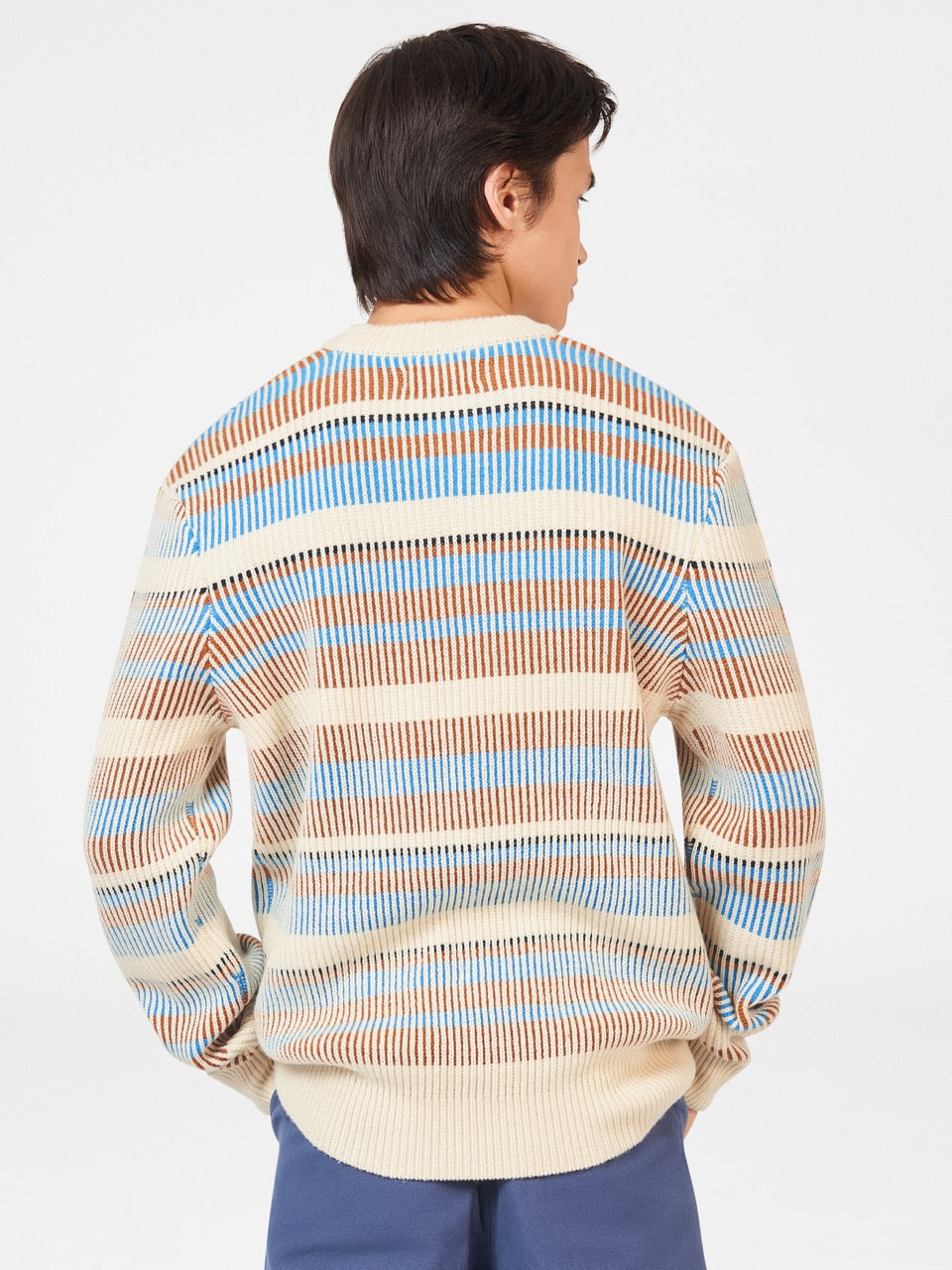 Ben Sherman B by Ben Sherman Stripe Strickwaren Weiß | 90864AOVS