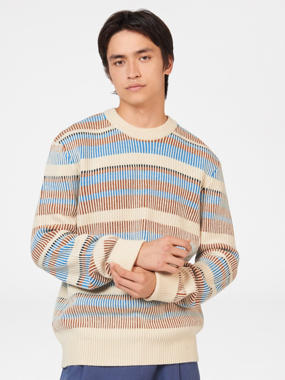 Ben Sherman B by Ben Sherman Stripe Strickwaren Weiß | 90864AOVS