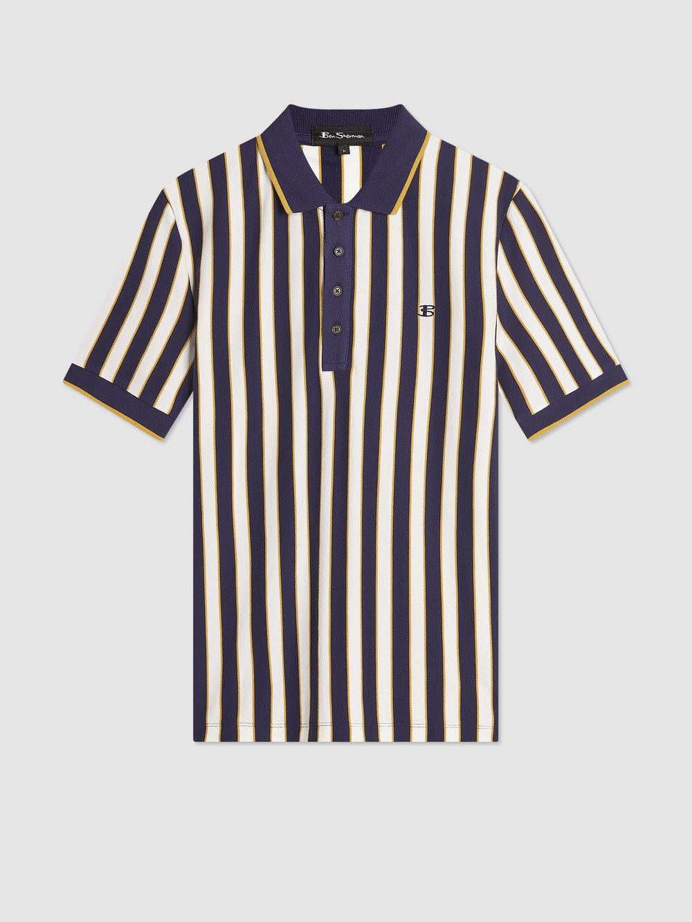 Ben Sherman B by Ben Sherman Vertical Stripe Polo Shirts Lila | 42167ZPJV