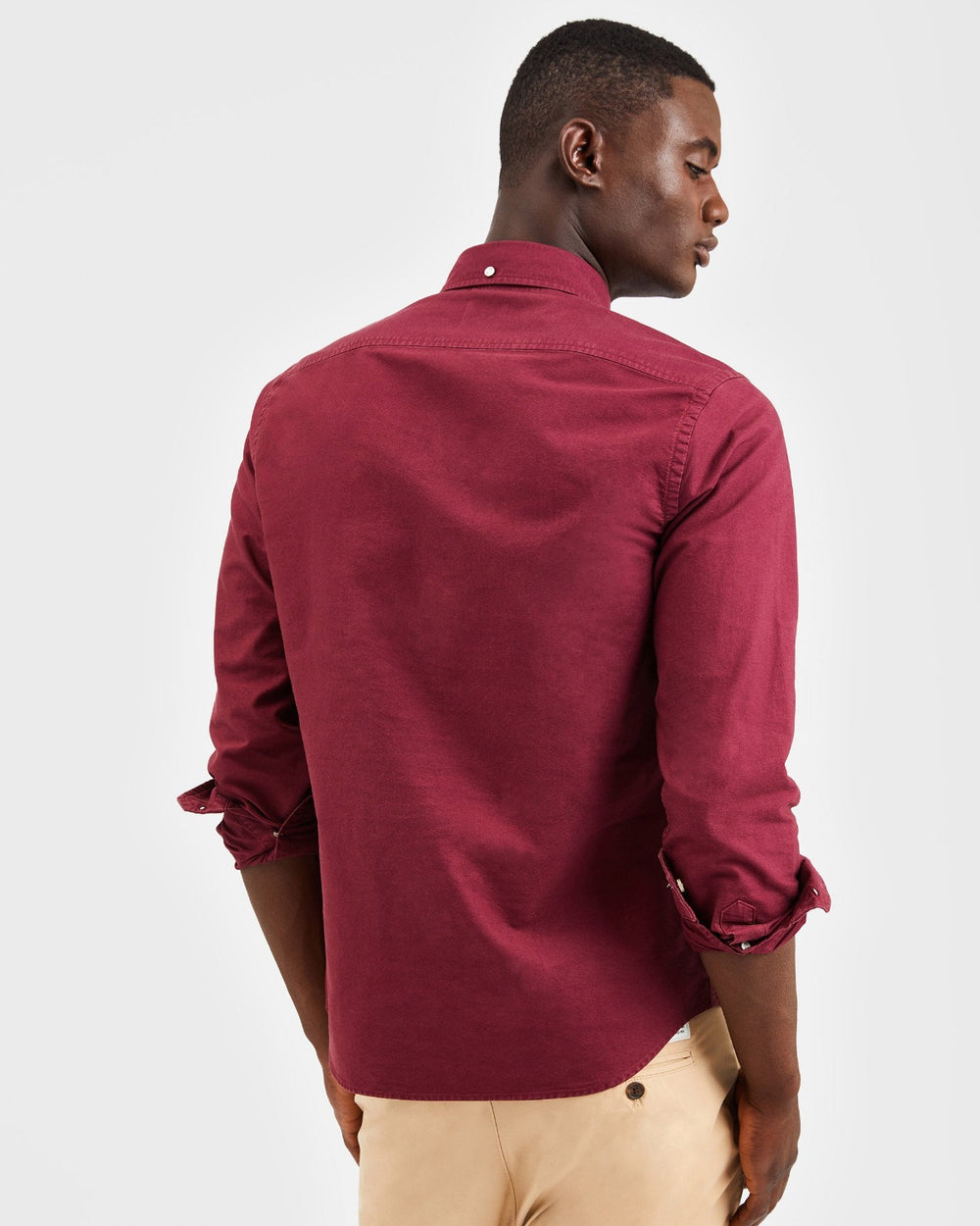 Ben Sherman Beatnik Oxford Garment Dye Hemd Bordeaux | 35607GBFW