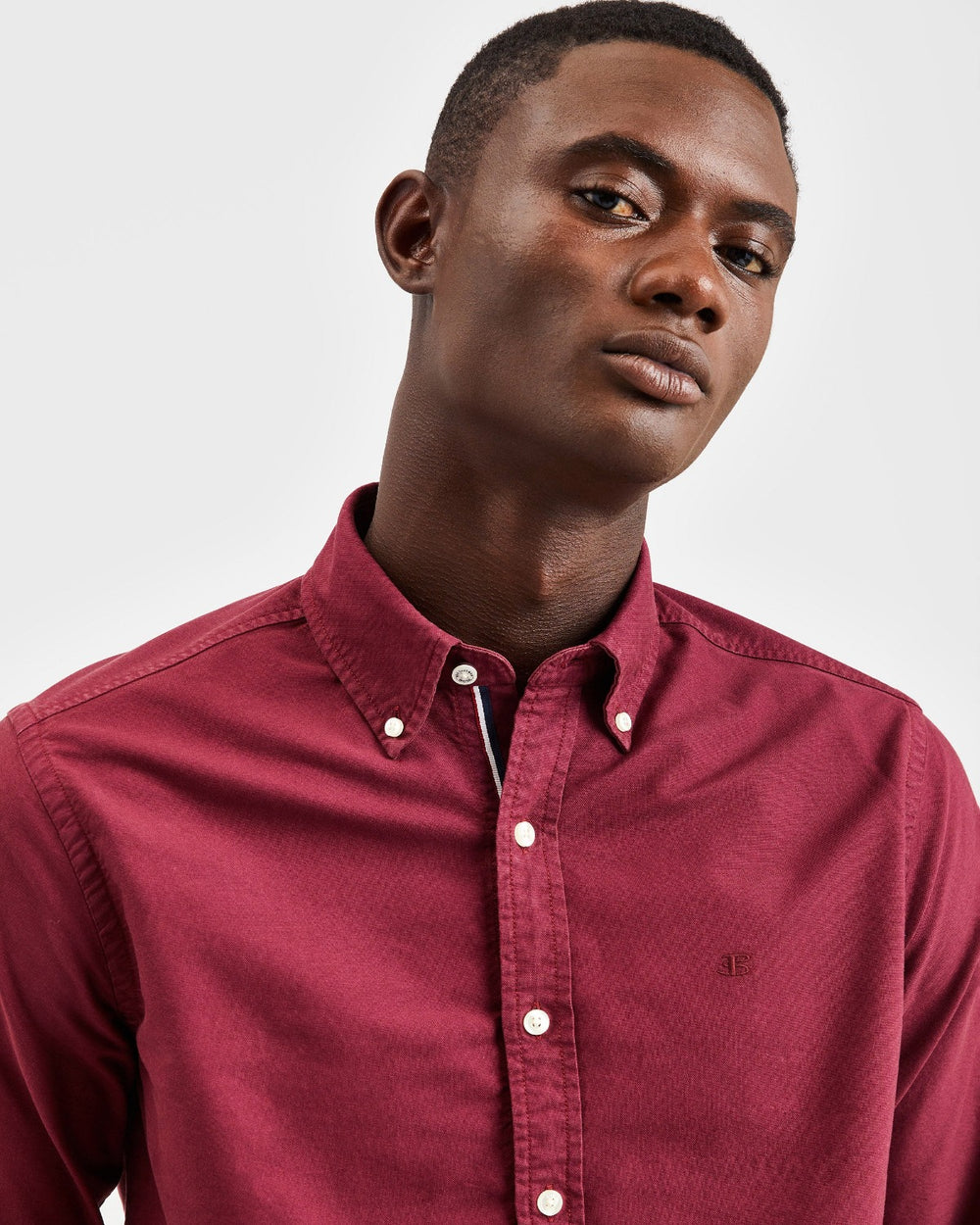 Ben Sherman Beatnik Oxford Garment Dye Hemd Bordeaux | 35607GBFW