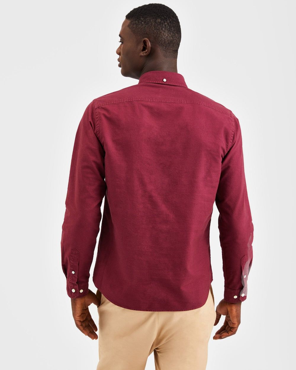 Ben Sherman Beatnik Oxford Garment Dye Hemd Bordeaux | 35607GBFW