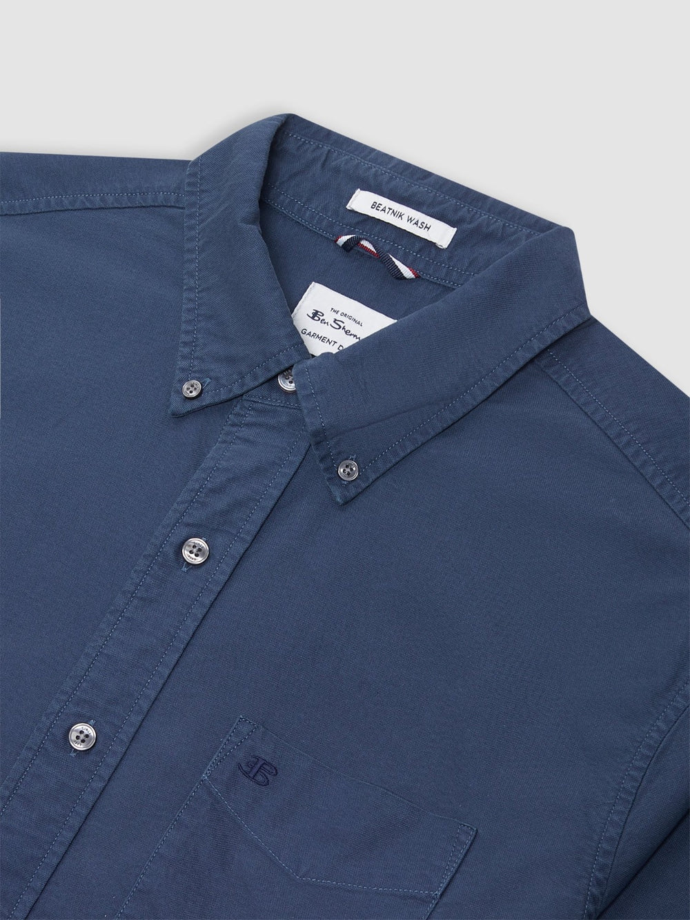 Ben Sherman Beatnik Oxford Garment Dye Hemd Indigo | 43850LJNY