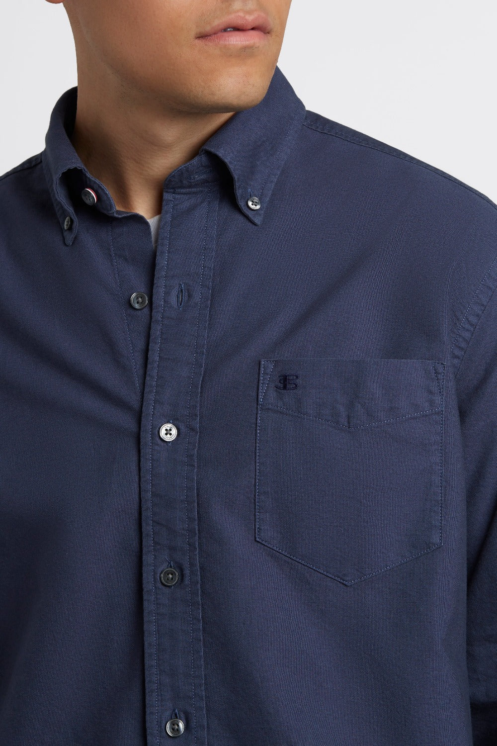 Ben Sherman Beatnik Oxford Garment Dye Hemd Indigo | 43850LJNY