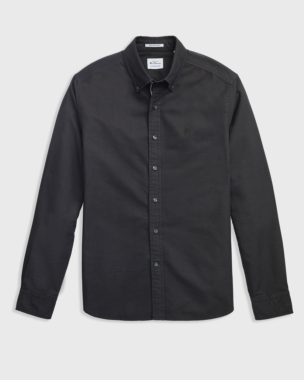 Ben Sherman Beatnik Oxford Garment Dye Hemd Schwarz | 17820FUMT