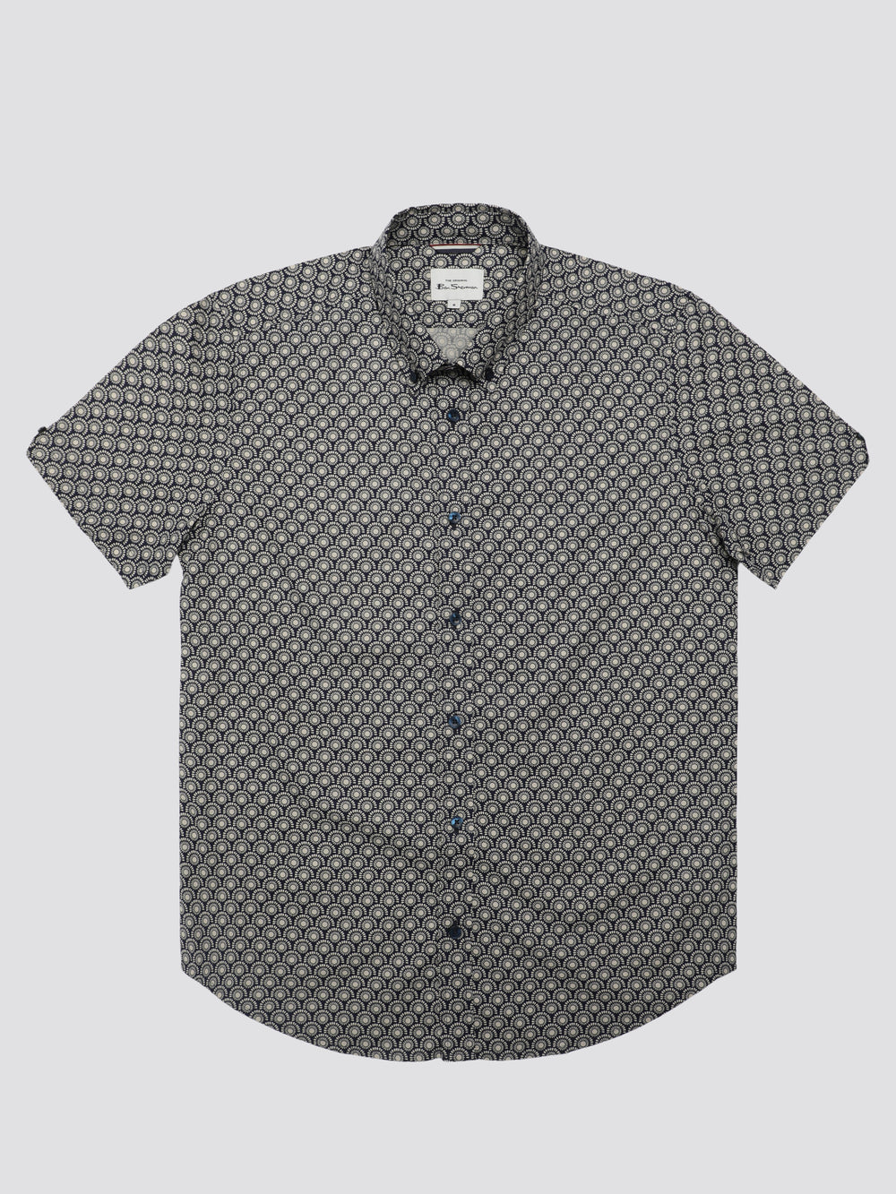 Ben Sherman Block Geo Hemd Grau | 74925QCEY