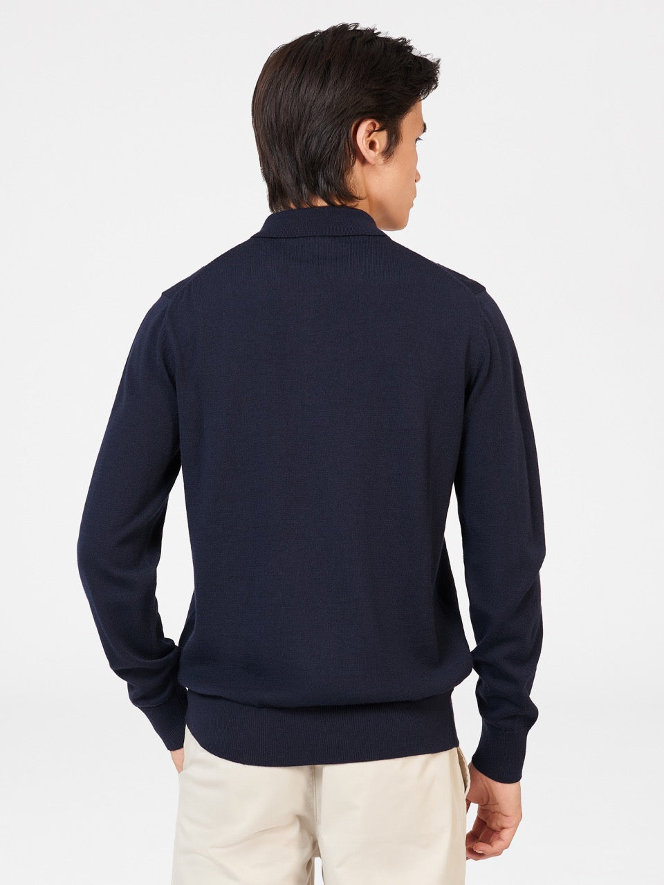 Ben Sherman Block Stripe Merino Pullover Mit Rollkragen Navy | 32085FSBQ