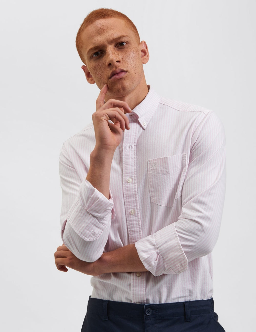 Ben Sherman Brighton Oxford Hemd Rosa | 01859JLOG