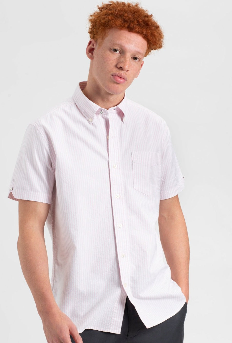 Ben Sherman Brighton Oxford Hemd Rosa | 23041TCFN