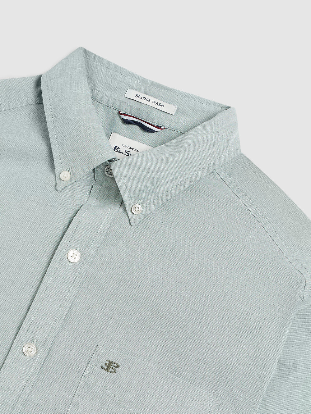 Ben Sherman Brighton Oxford Organic Green Hemd Grün | 68253CUNM