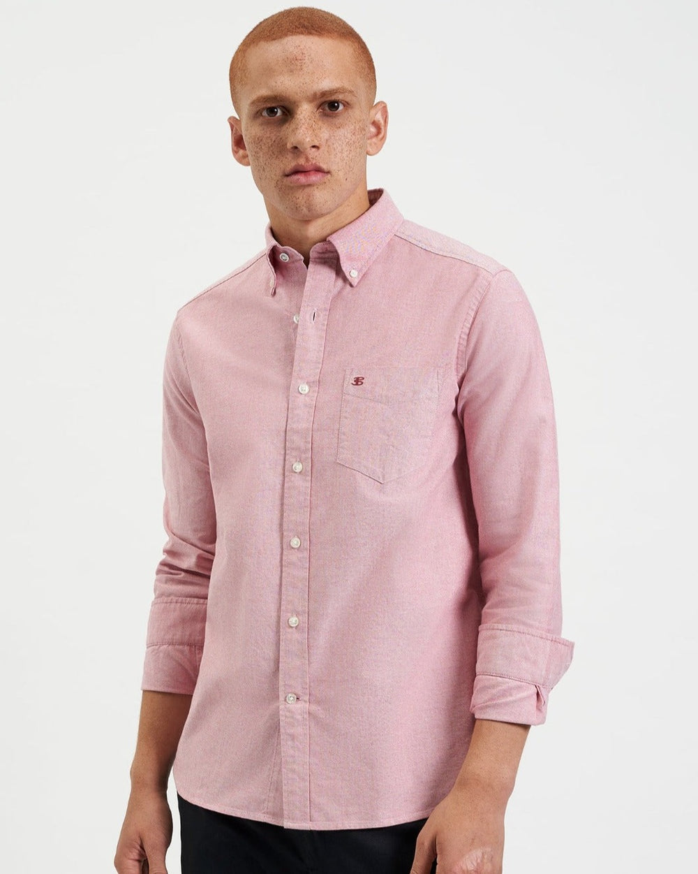 Ben Sherman Brighton Oxford Organic Hemd Hellrot | 21795TVCA