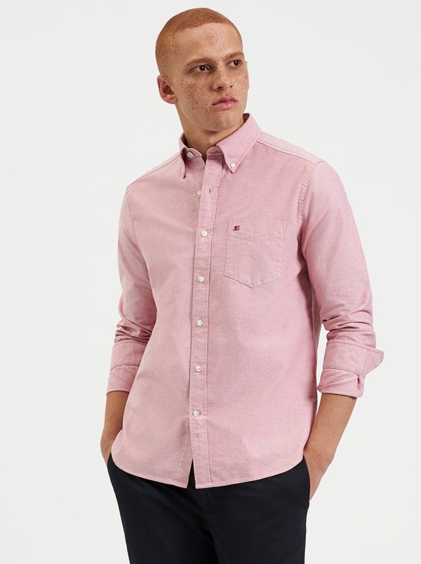 Ben Sherman Brighton Oxford Organic Hemd Hellrot | 21795TVCA