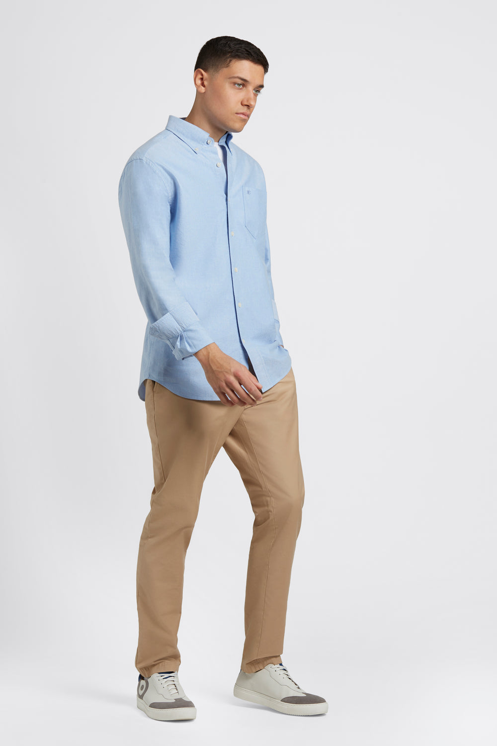 Ben Sherman Brighton Oxford Organic Hemd Blau | 92563PUBY