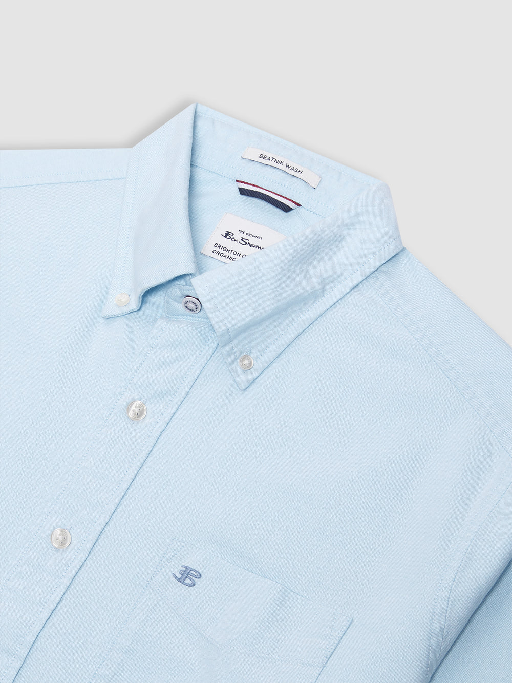 Ben Sherman Brighton Oxford Organic Hemd Blau | 07196ANEB