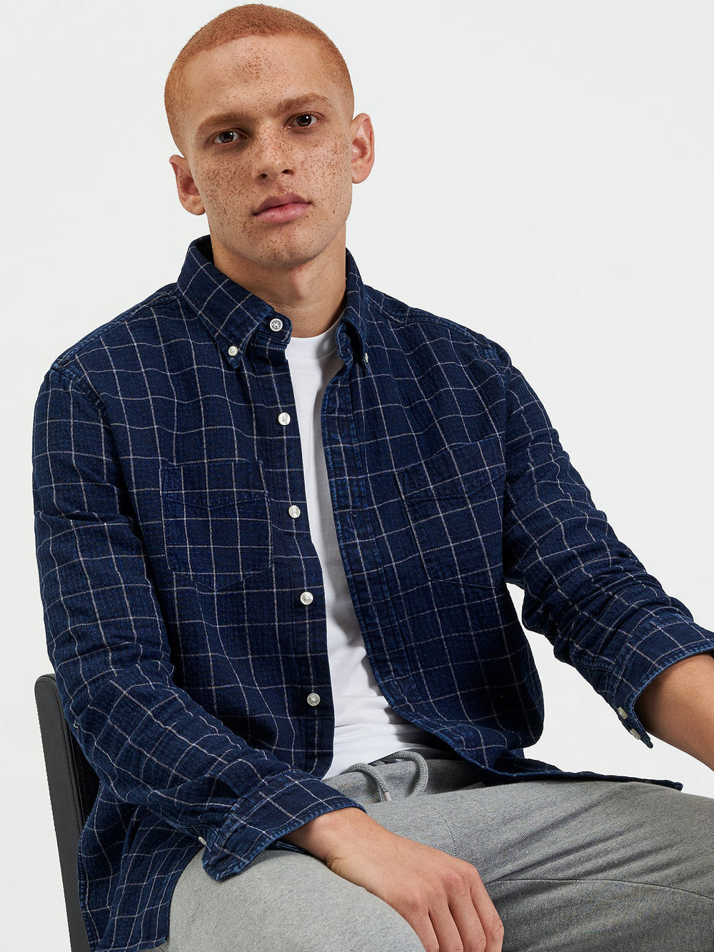 Ben Sherman Dalston Blues Beatnik Hemd Indigo | 61849UHWR