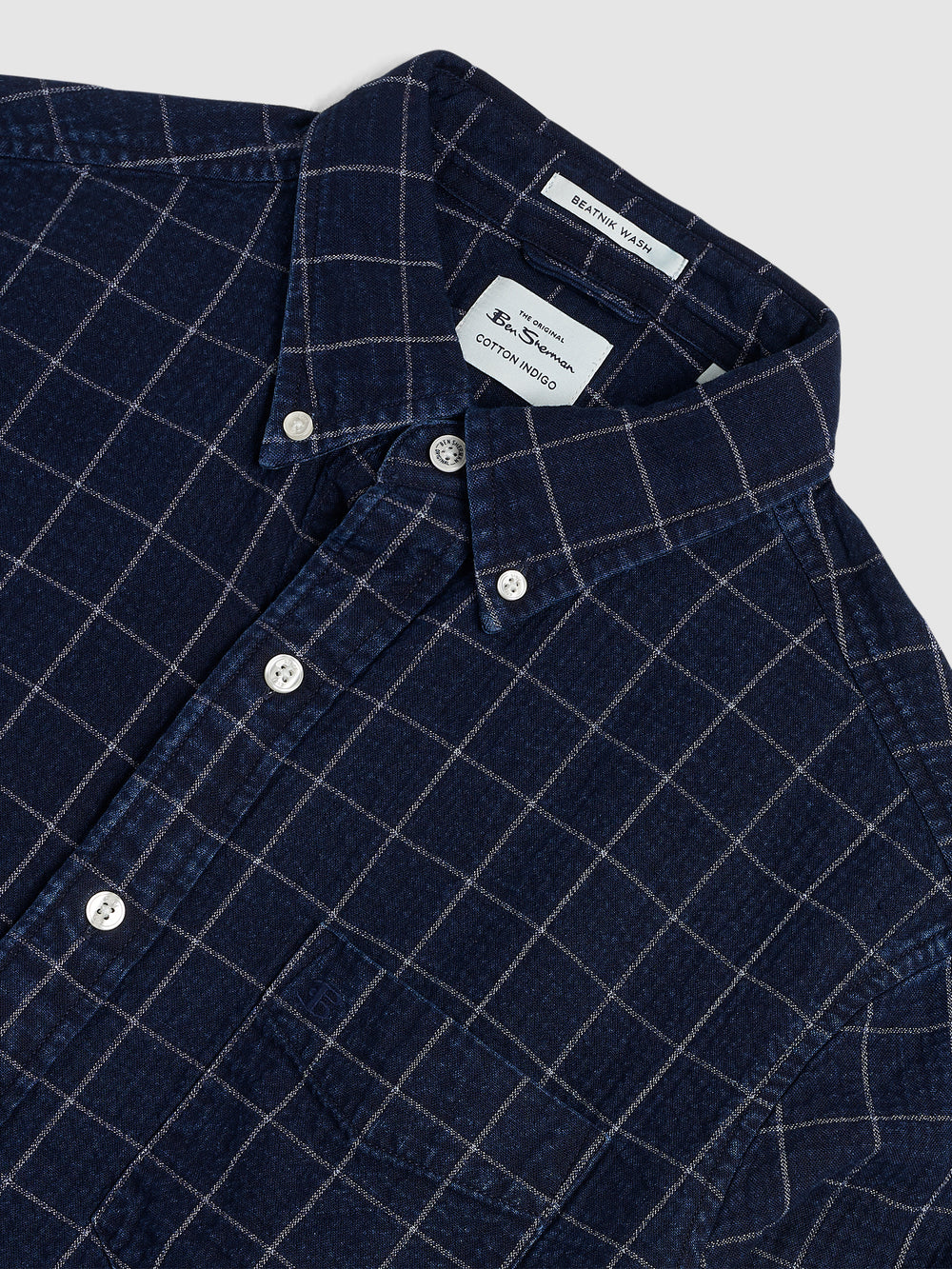 Ben Sherman Dalston Blues Beatnik Hemd Indigo | 61849UHWR