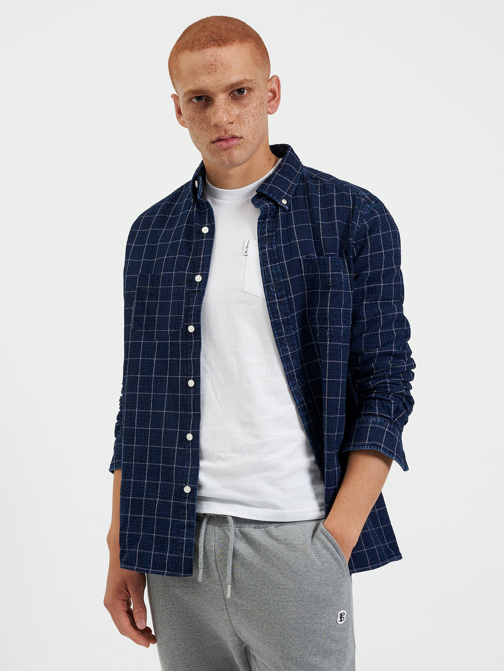 Ben Sherman Dalston Blues Beatnik Hemd Indigo | 61849UHWR