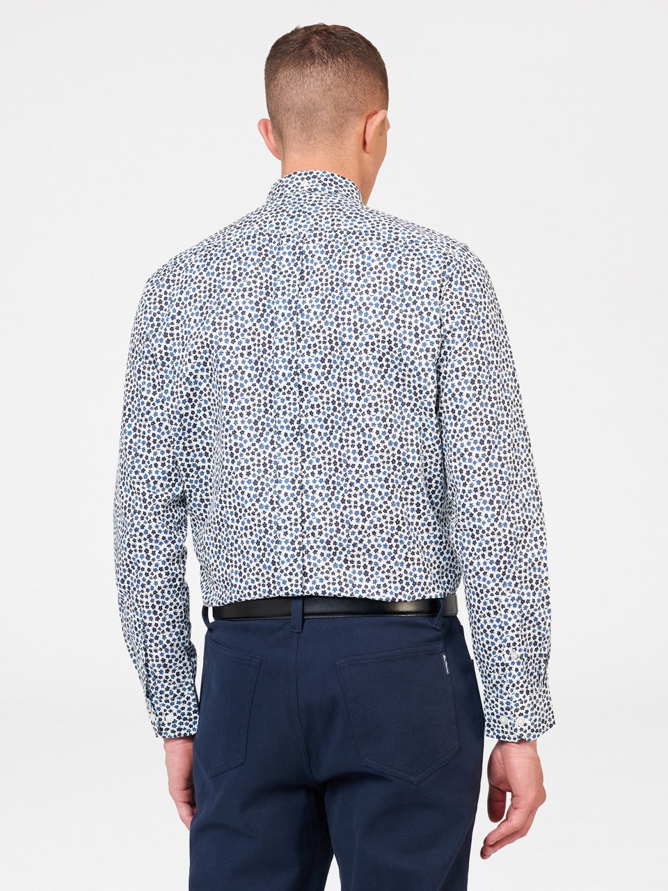 Ben Sherman Ditsy Floral Print Long Sleeve Hemd Weiß | 21953SLQC