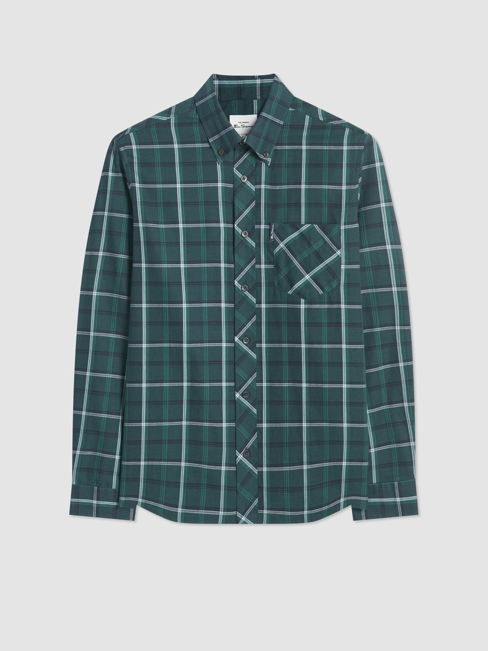 Ben Sherman Grid Check Hemd Grün | 79526XOUE