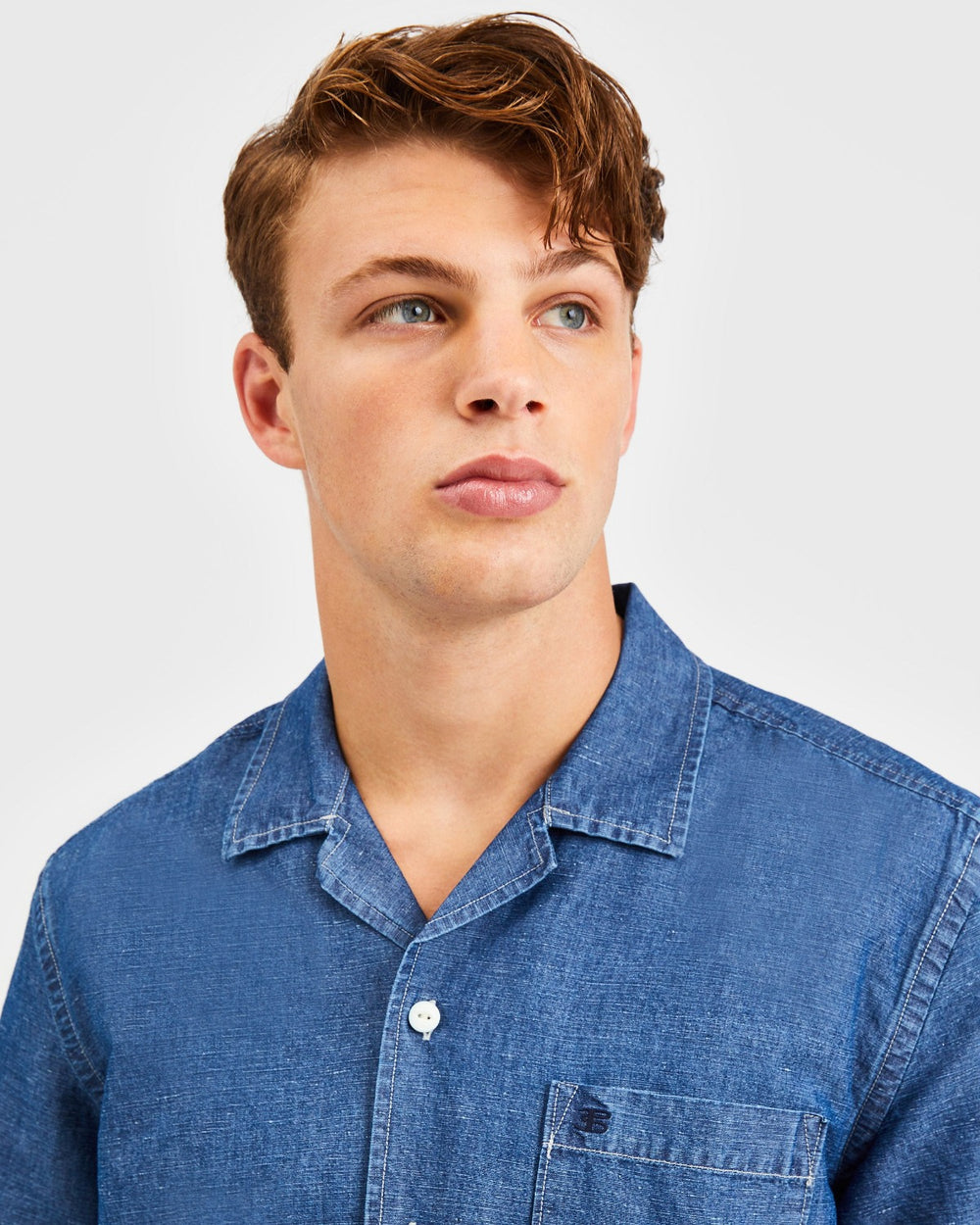 Ben Sherman Hastings Garment Dye Chambray Hemd Indigo | 23156GMNQ