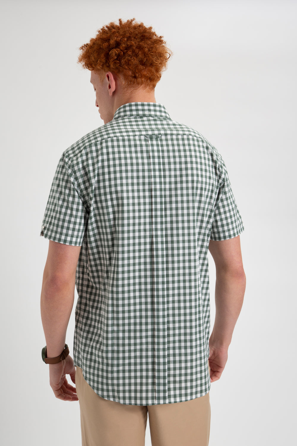 Ben Sherman House Poplin Gingham Hemd Olivgrün | 69843JVOQ