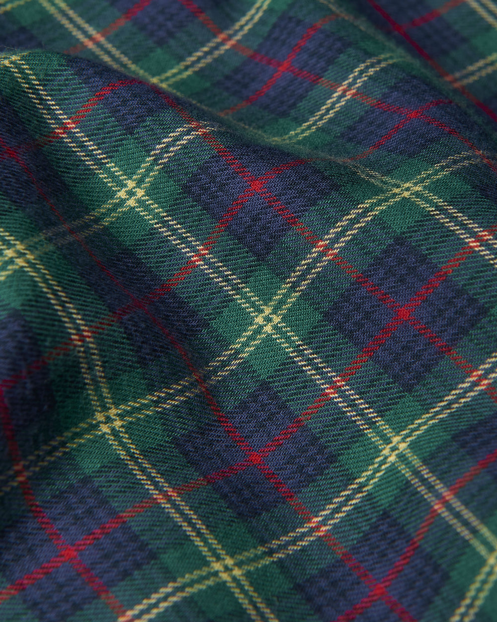 Ben Sherman House Tartan Twill Hemd Grün | 74523TACW