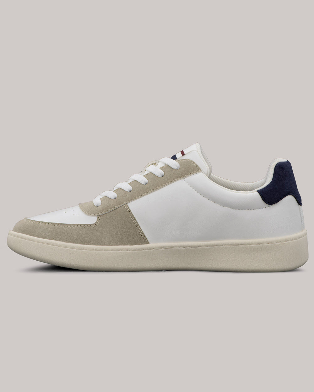 Ben Sherman Hyde Navy Stripe Sneakers Weiß | 58401SBOJ