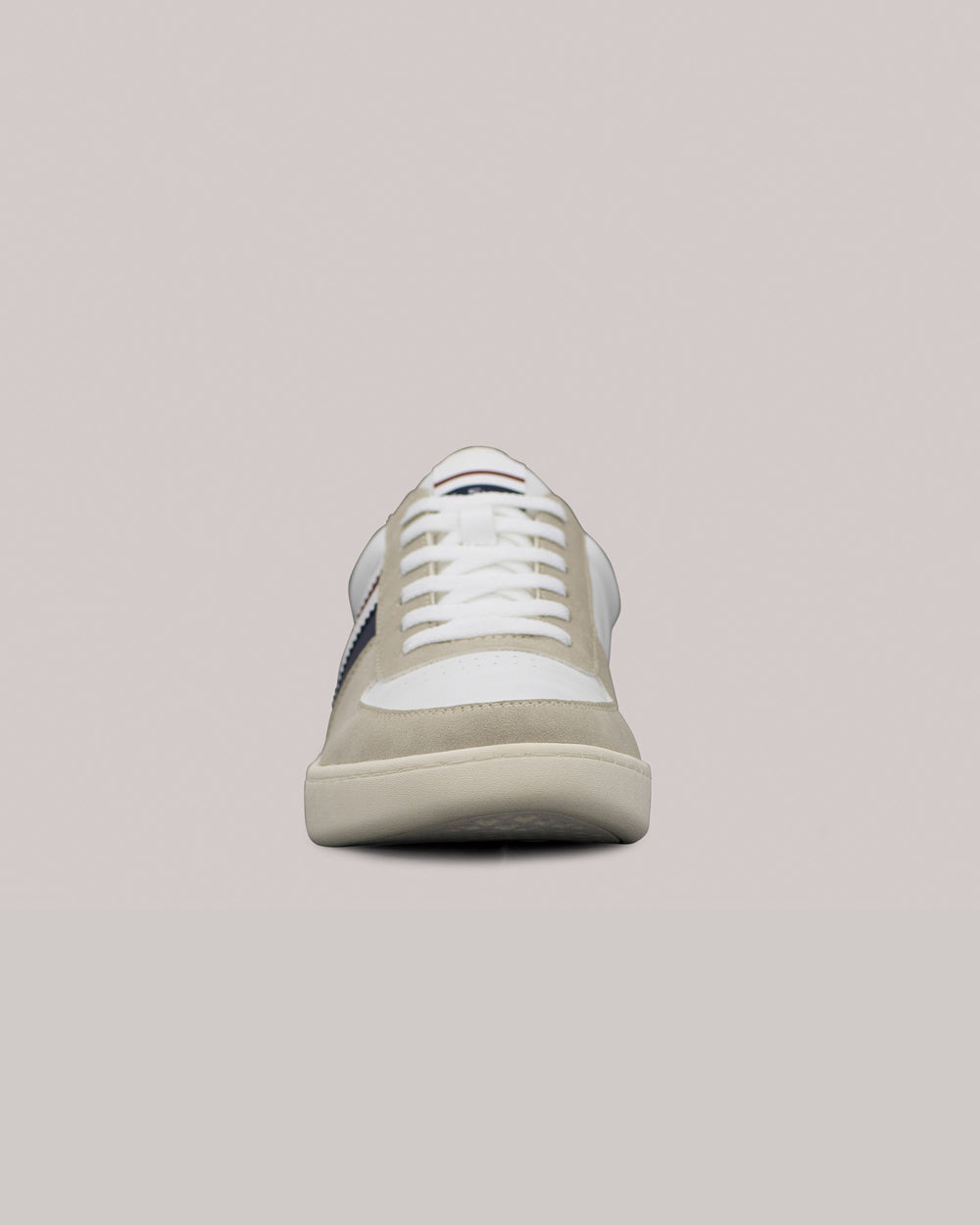 Ben Sherman Hyde Navy Stripe Sneakers Weiß | 58401SBOJ