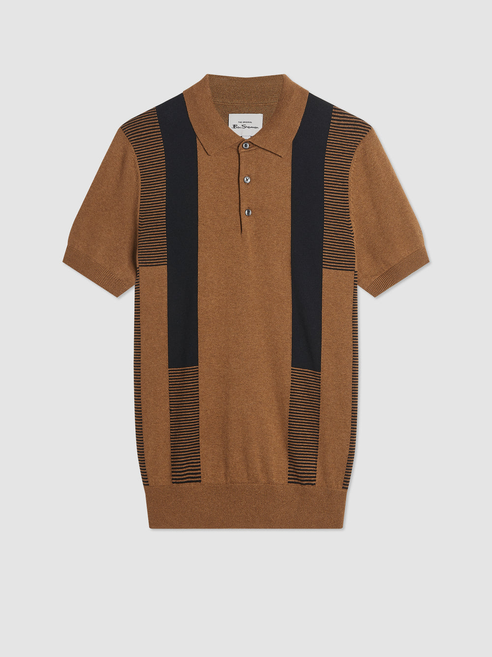 Ben Sherman Intarsia Stripe Pullover Mit Rollkragen Braun | 31489BSZW