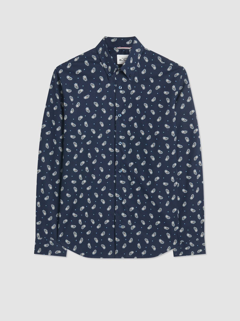 Ben Sherman Micro Paisley Hemd Navy | 91058RUVC