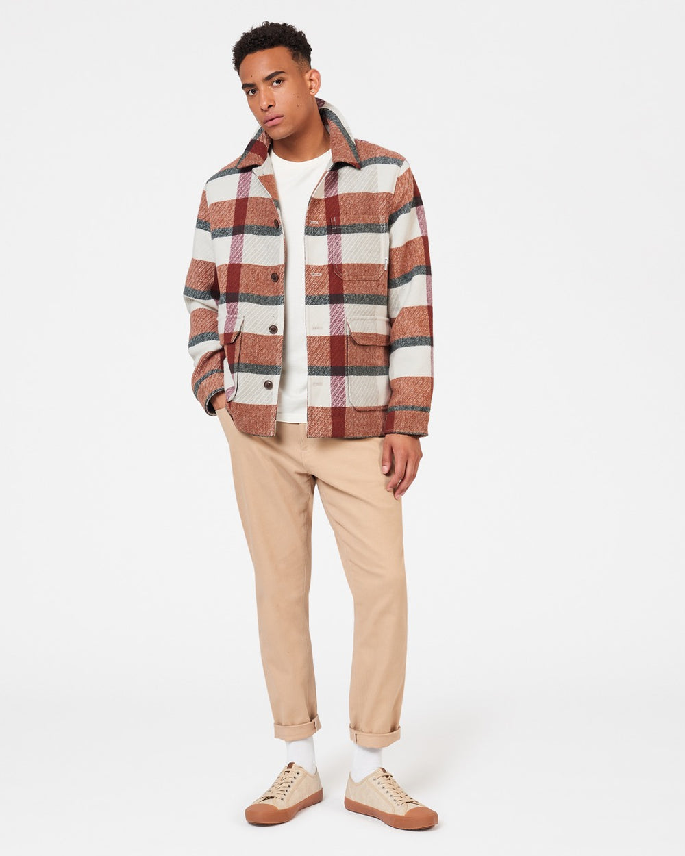 Ben Sherman Plaid Jacken Orange | 15420LVQU