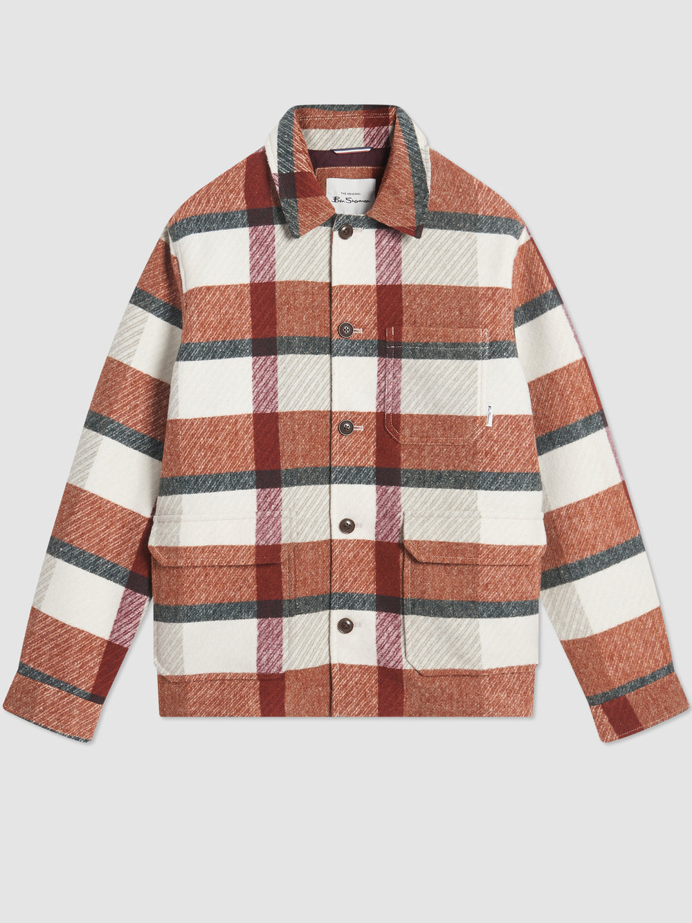 Ben Sherman Plaid Jacken Orange | 15420LVQU