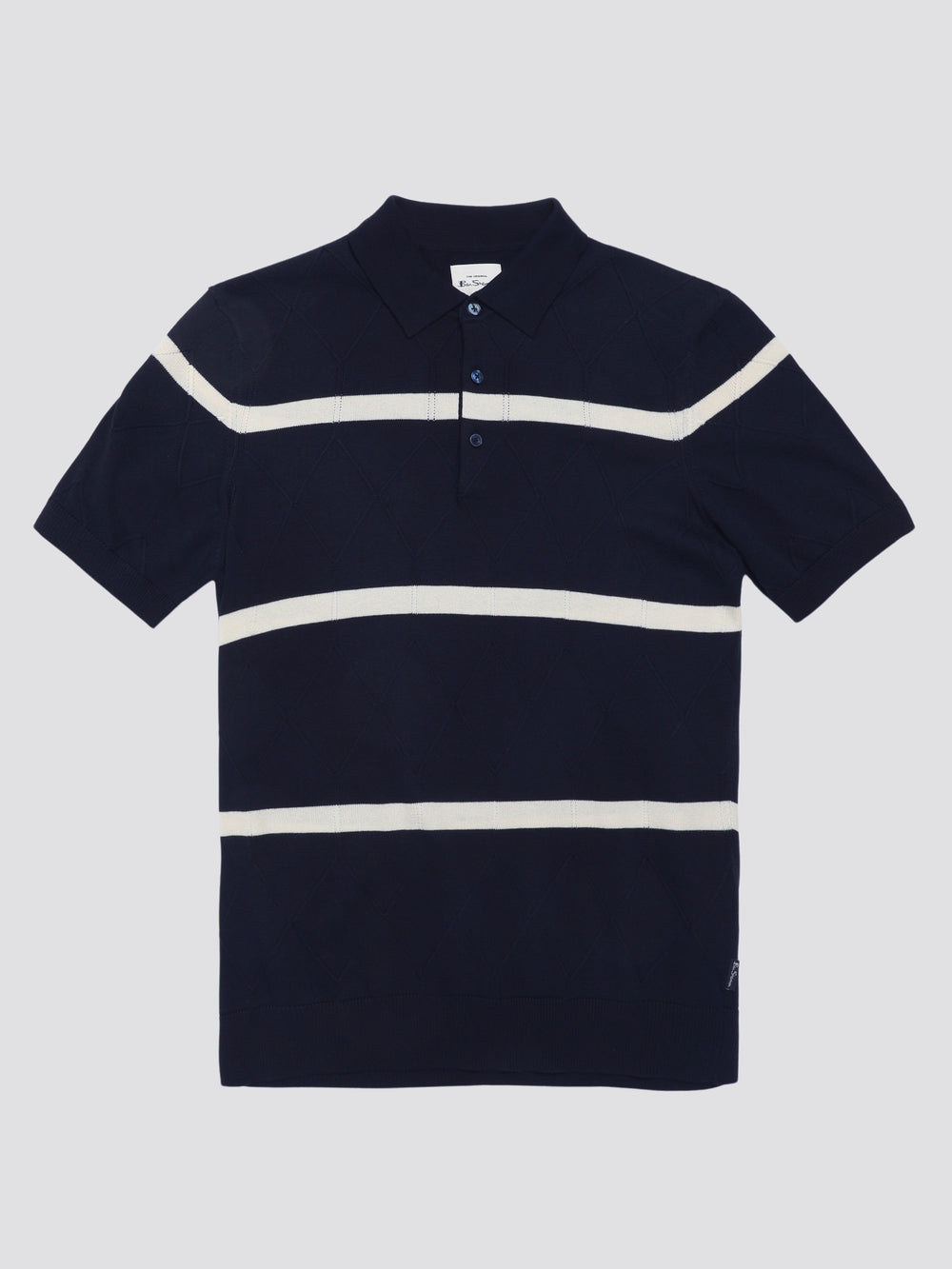 Ben Sherman Signature Argyle Stripe Polo Strickwaren Navy | 26351VGXF