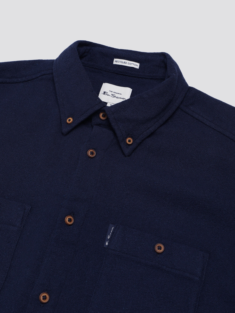 Ben Sherman Signature Boucle Hemd Navy | 84130KCJG